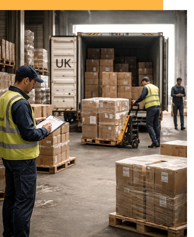 Доставка грузов из Великобритании с таможенным оформлением от 12678