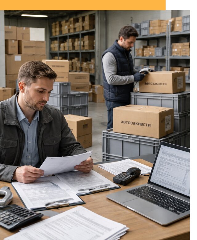 Таможенное оформление автозапчастей по выгодным тарифам от 8621