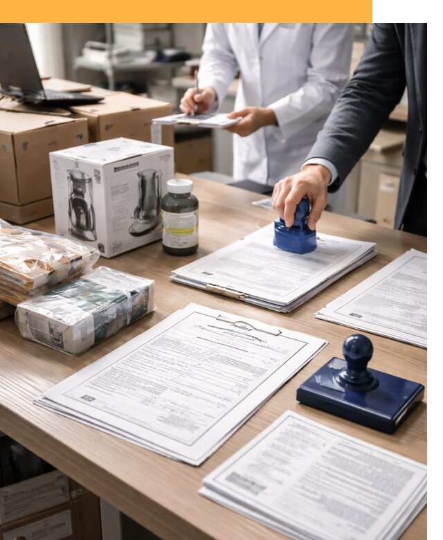 Сертификация импортных товаров от 12170 с таможенным сопровождением